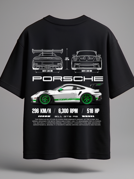 GT Supercar Performance Oversized Graphic Tee